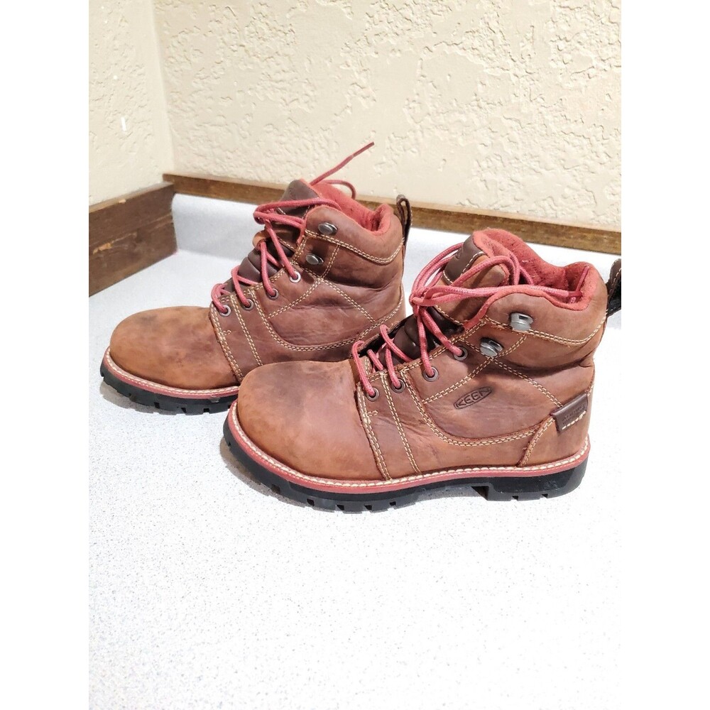 KEEN Utility Women's Seattle 6 inch Alloy Toe Waterproof Work Boots 5M F2413-18